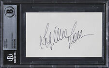 Sophia Loren Two Women Authentic Signed 3x5 Index Card Autographed BAS Slabbed picture