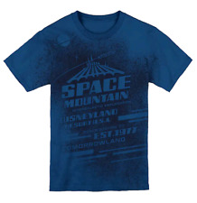 Disneyland Space Mountain Shirt 40th Anniversary 2017 Size XL Blue AOP Graphic picture