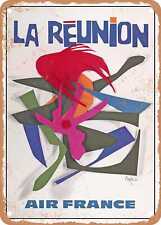 METAL SIGN - 1973 Reunion Island French Airline Vintage Ad picture