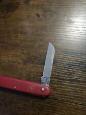 Vintage Red Victorinox 1 Blade Folding Knife picture