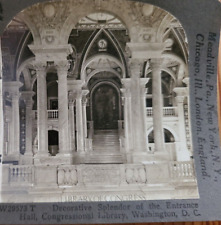 Keystone Stereoview Splendor of Entrance Hall Congressional Library DC picture