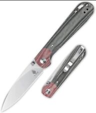 KIZER V3587C1 AZO PPY FOLDING KNIFE 154CM STAINLESS STEEL GRAY & RED MICARTA picture