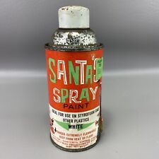 New Old Stock Vintage Santa's Spray Paint White Can Christmas Decoration NOS picture