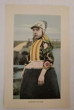 Antique Postcard Marker Meisje Female Unmarried Girl Dutch picture