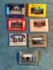 7 Souvenir Miniature View Post Cards Historical Sights Travel Destinations Shots picture