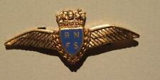 Royal Naval Fighter Squadron Full Wing Brass & Enamel Lapel Pin RNFS picture
