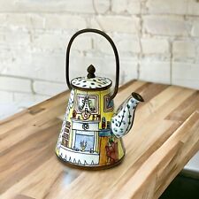 Empress Arts Miniature Enamel Teapot Coffee Pot With Lid 4.5” Living Room picture