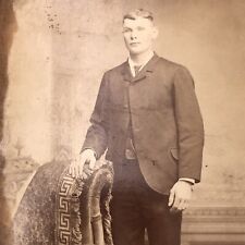 c1880s Finely Dressed Gentleman Cabinet Card 4.25