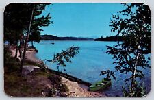 Vintage Postcard Raquette Lake From Antlers Hotel, Adirondacks Mountains, NY G4 picture