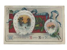 Vintage 1909 Wishing You A Happy New Year Post Card picture