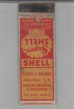 Matchbook Cover Shell Gas Station Harry A. Osgood Salem Depot, NH picture