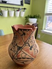 Vintage Highly Collectible A coma Pueblo Mildred Antonio Pottery Handmade Carved picture