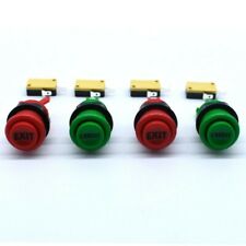 HAPP Style Arcade Game Push Buttons EXIT Credit Red Green Microswitch JAMMA MAME picture