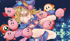 Dark Magician Girl Kirby Nintendo cute  | TCG playmat | Yu-Gi-Oh | Pokemon TCG picture