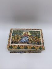 Vintage Capodimonte Italy Porcelain Hand Painted Trinket Box picture