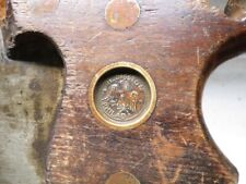 HISTORICAL HENRY DISSTON EAGLE MEDALLION & ETCH RIP SAW 1865 picture