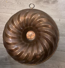 19th Century Large Copper Backing Cake Mold Made In Italy picture