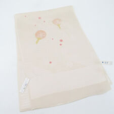 Obiage Kimono Accessories Summer Silk Japanese fan pattern Pink 68.9inch Women's picture