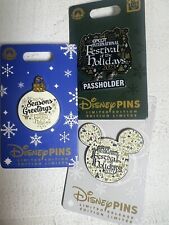 2023 Disney Parks EPCOT Festival Of The Holidays Ornament AP LE LR 3 Pin Set picture