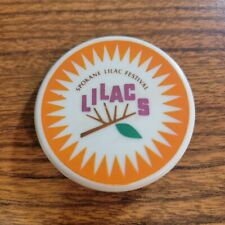 Vintage Spokane Washington Lilac Festival Plastic Pin picture