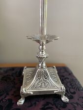 Vintage Frederick Cooper Silver Metal Buffet Lamp (No Shade) picture