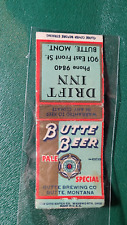 1930's Butte Beer Pale Special  Matchbook Matchcover picture
