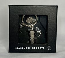 Starbucks Reserve Malaysia Silver Keychain & Charms Bialetti Coffee Pot picture