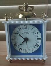 Vintage Mid Century   Linden Black Forest Mini-Alarm Clock West Germany New wBox picture