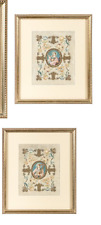 PR. CONTINENTAL RELIGIOUS EMBROIDERIES, 18th/19th c. miniature conservation picture