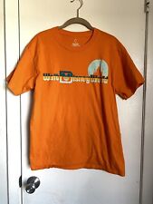 Vintage Walt Disney World Adult Tshirt Neon Orange Short Sleeve Size M picture