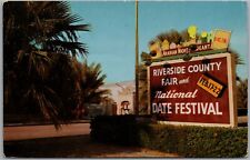 Riverside County Fair & National Date Festival Indio California Postcard E798 picture