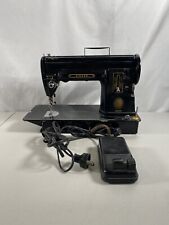 Vintage 1950s Black Singer Sewing Machine Model 301A Working Video  picture