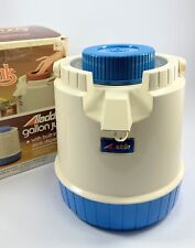 Vtg Aladdin Pump-A-Drink Gallon drink dispenser Blue jug new old stock In Box picture