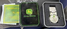 John Deere Money Clip Quartz Stainless Watch In Tin & Paperwork picture
