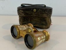 Vintage Lemaire of Paris Mother of Pearl French Binoculars with Bee Stamp Case picture