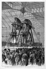 PRESIDENT GRANT AND DOM PEDRO STARTING THE CORLISS ENGINE AT THE 1876 CENTENNIAL picture