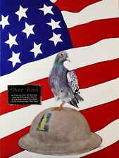 WWI Hero Cher Ami pigeon signed Art Print picture