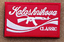 Kalashnikova Classic Patch Red AK47 AK-47 Krinkov Kalashnikov Hook Badge picture