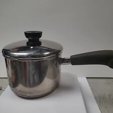 Vintage Revere Ware 1.5 Qt Quart Saucepan Pot With Lid Copper Bottom Used picture