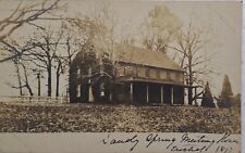 Early 1900's RPPC House In The Country Real Photo Postcard Handwriting picture