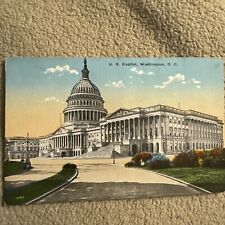 US Capitol, Washington DC Vintage White Border Postcard 1920s picture
