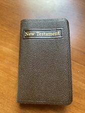 WW2 US Army Military Pocket Roman Protestant New Testament Bible Holy Scripture picture