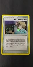Pokemon BILL'S MAINTENANCE 71/100 Holo Stamped - Eng EX Crystal Guardians picture