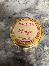 Vintage 1920s HEATHER Rouge Oramber  Or-amber Tin picture