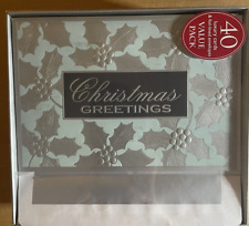 Luxury Christmas Cards With Foil Lined Envelopes Value Pack-40 Cards picture