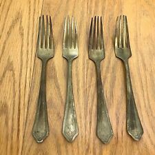 4 Simeon L. & George H. Rogers Company Nickel Silver Forks picture