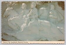 Confederate Memorial Carving Jefferson Davis Stone Mountain GA Georgia Postcard picture