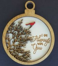 I am Always with You - Christmas Ornament with Cardinal: Memorial ornament picture