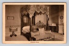 New Geneva PA-Pennsylvania, Home of Albert Gallatin, Bedroom Vintage Postcard picture