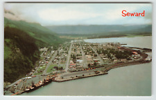 Postcard Aerial View of Seward, AK picture